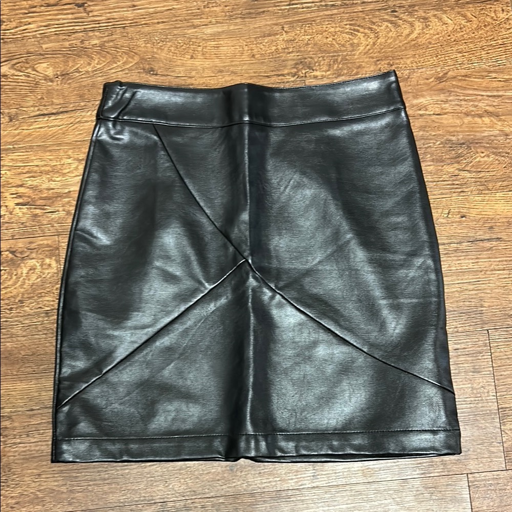 Black Asymmetrical Mini Pencil Skirt NWOT